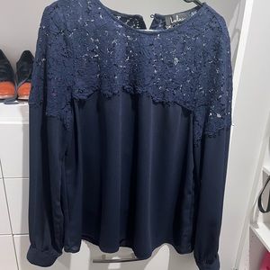 Navy Blue Long sleeve shirt